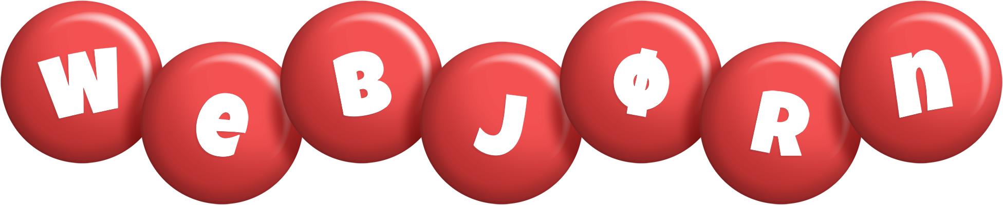 Webjørn candy-red logo