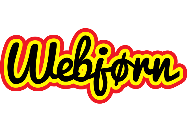 Webjørn flaming logo