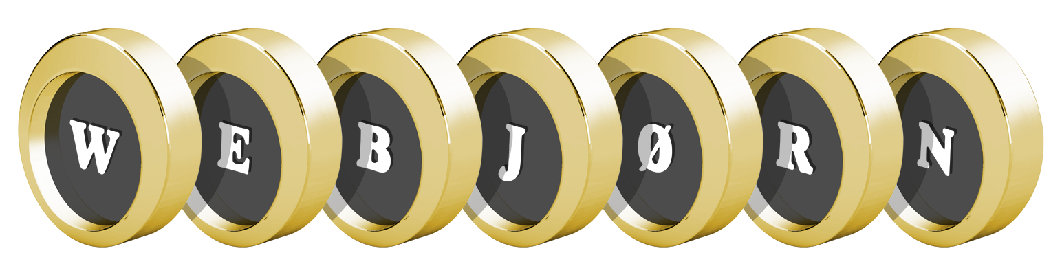 Webjørn gold logo