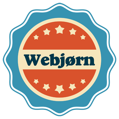Webjørn labels logo