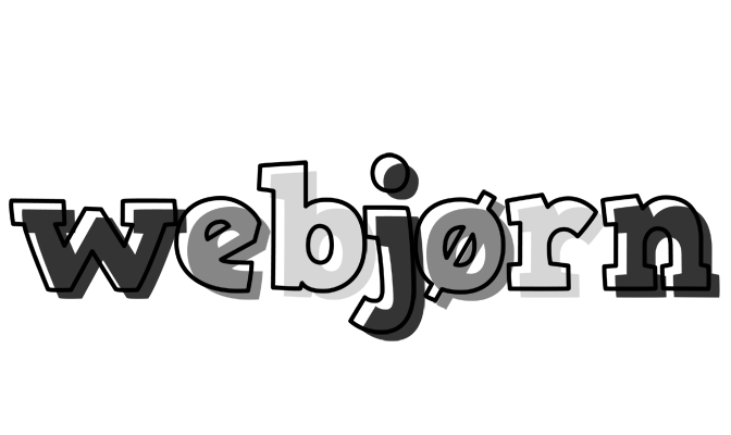 Webjørn night logo