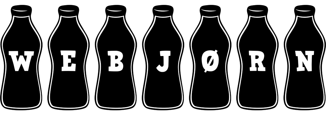 Webjørn bottle logo