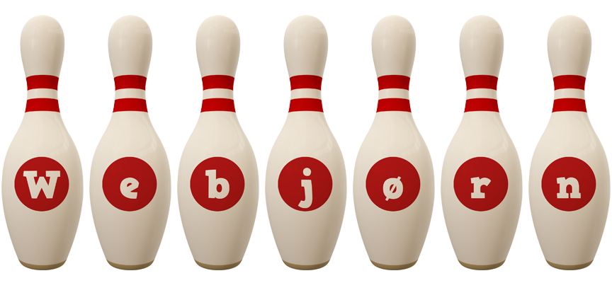 Webjørn bowling-pin logo