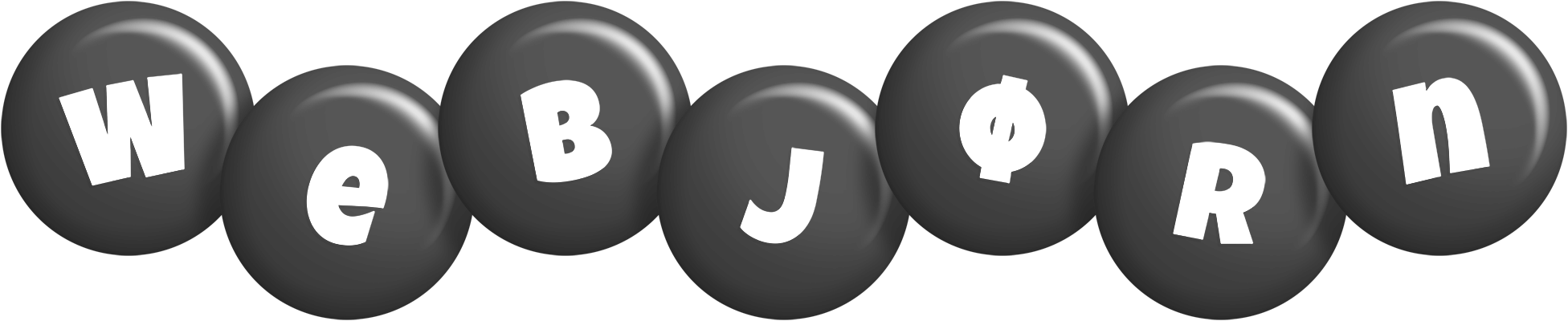 Webjørn candy-black logo