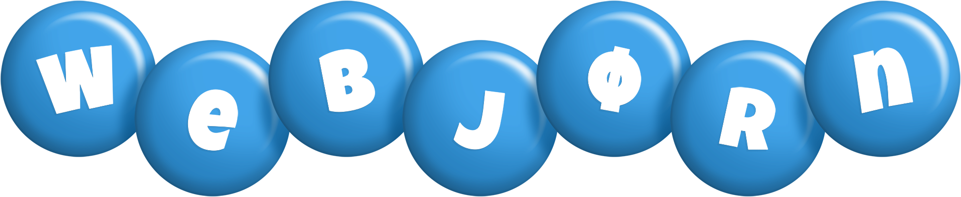Webjørn candy-blue logo
