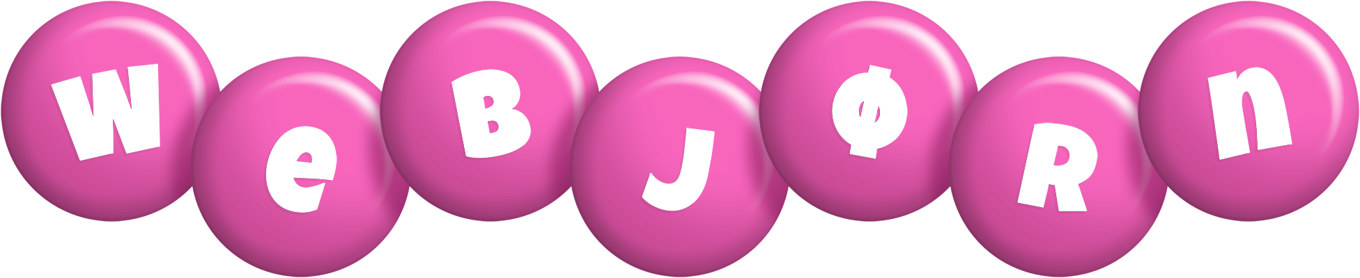 Webjørn candy-pink logo