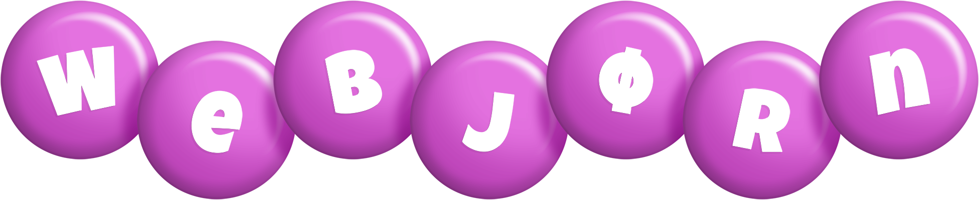 Webjørn candy-purple logo