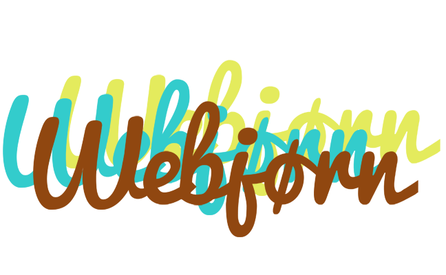 Webjørn cupcake logo