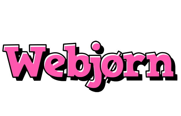 Webjørn girlish logo