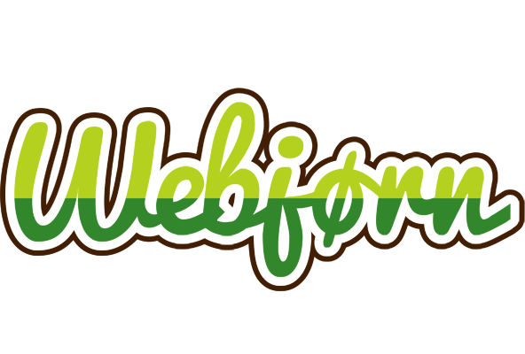Webjørn golfing logo