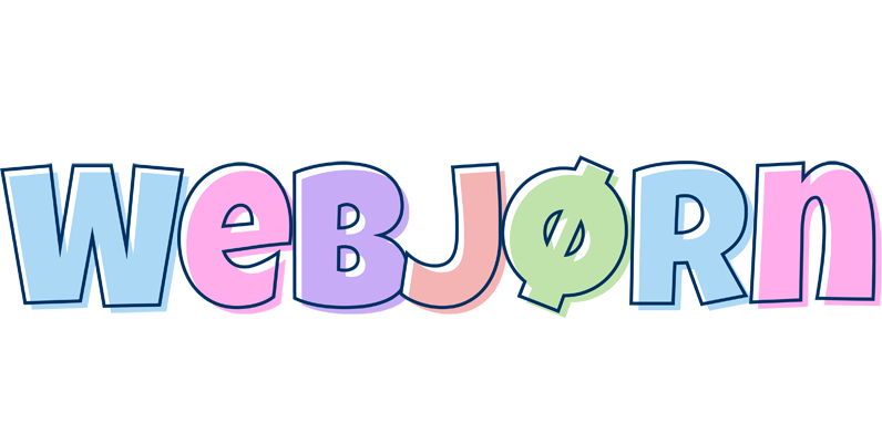 Webjørn pastel logo