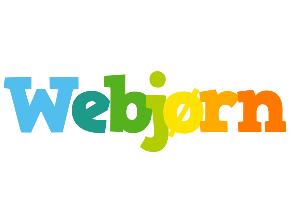 Webjørn rainbows logo