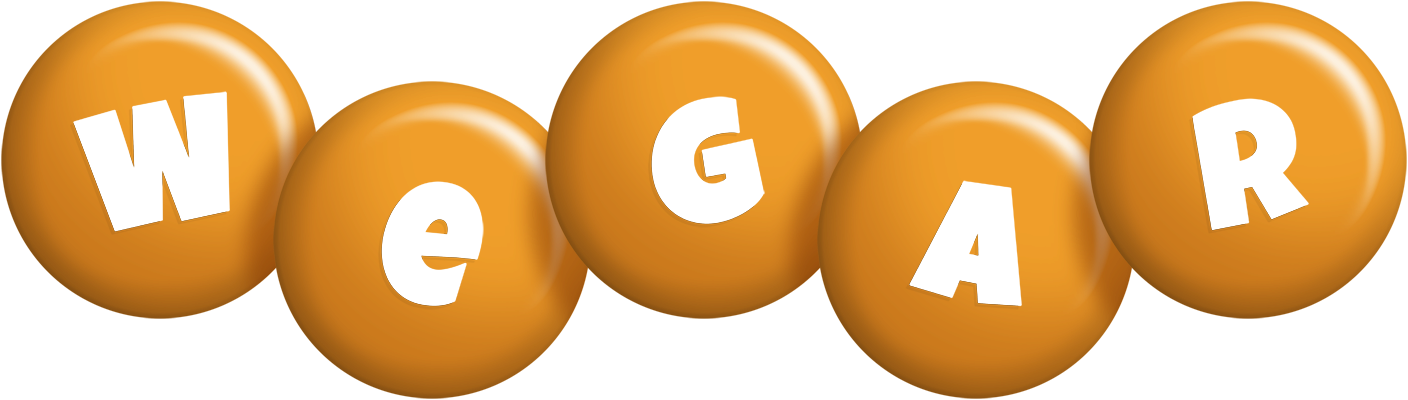 Wegar candy-orange logo