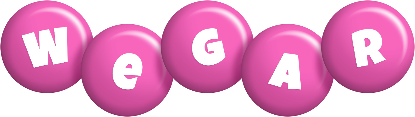 Wegar candy-pink logo