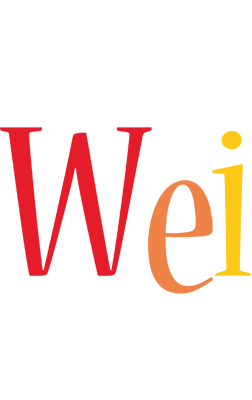 Wei birthday logo
