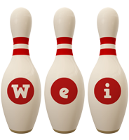 Wei bowling-pin logo