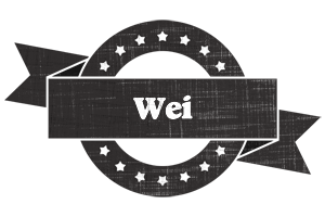 Wei grunge logo