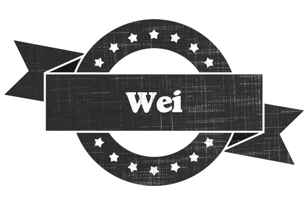 Wei grunge logo