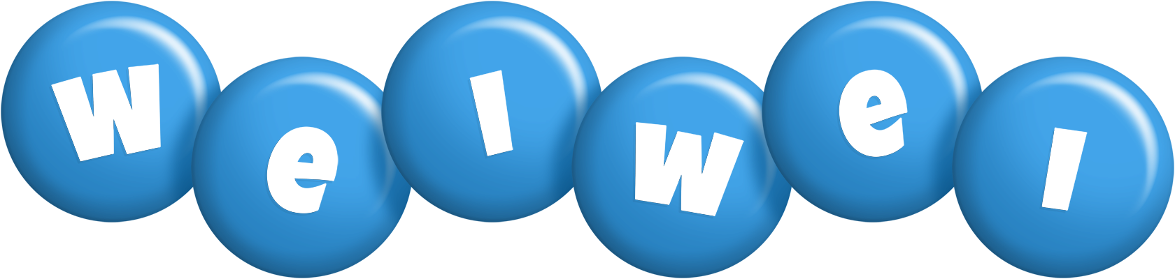 Weiwei candy-blue logo