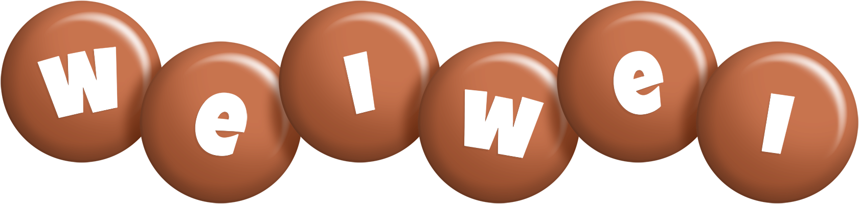 Weiwei candy-brown logo
