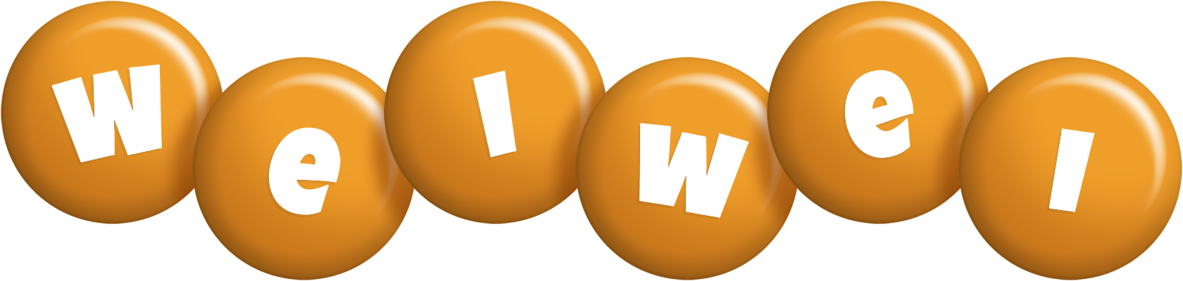 Weiwei candy-orange logo