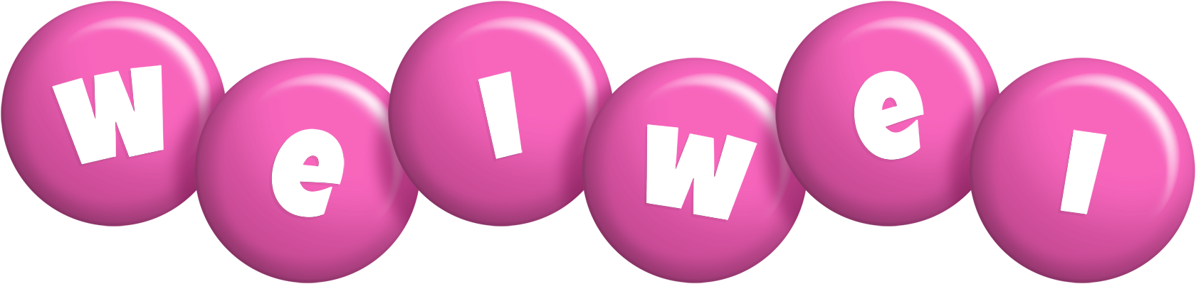 Weiwei candy-pink logo