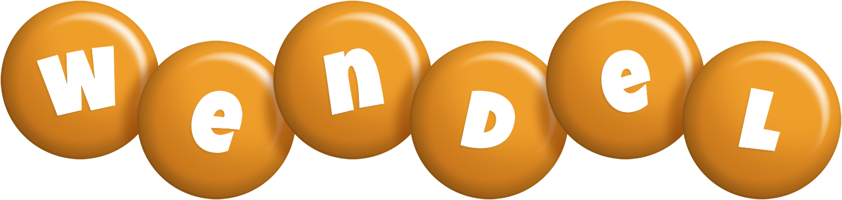 Wendel candy-orange logo