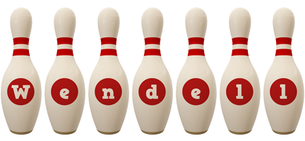 Wendell bowling-pin logo