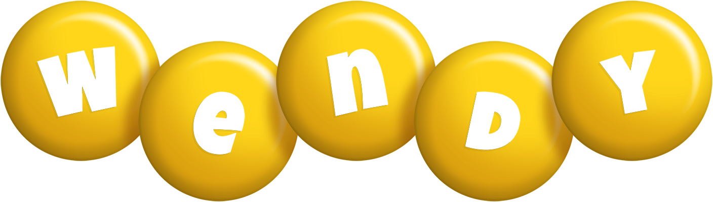 Wendy candy-yellow logo