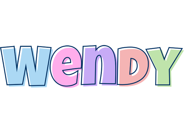 Wendy pastel logo