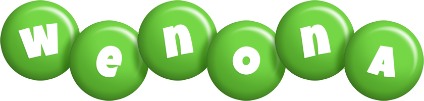 Wenona candy-green logo