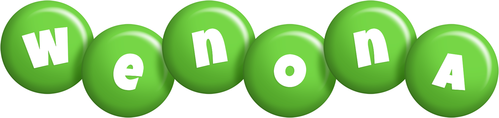 Wenona candy-green logo