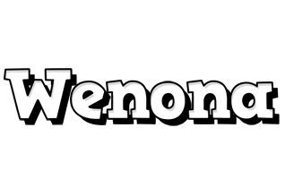 Wenona snowing logo