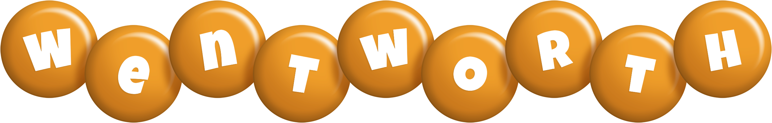 Wentworth candy-orange logo