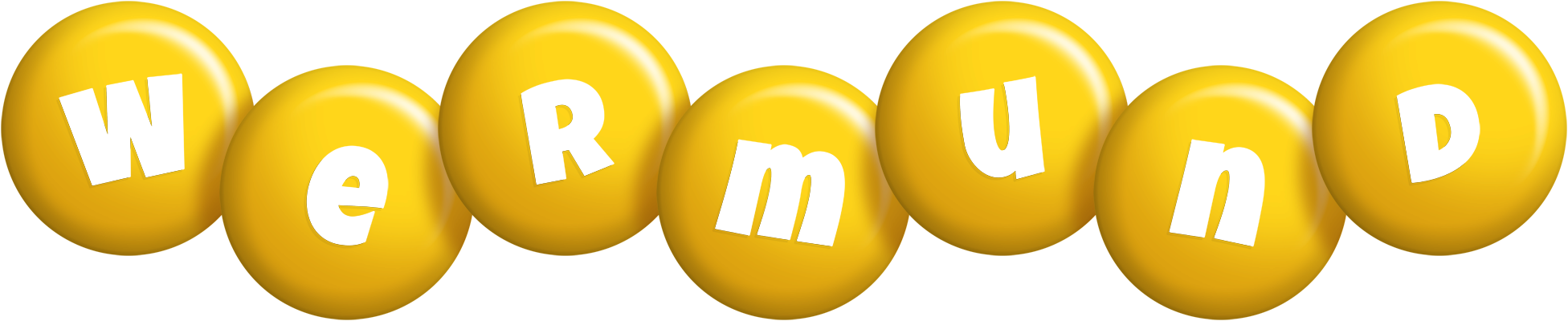 Wermund candy-yellow logo