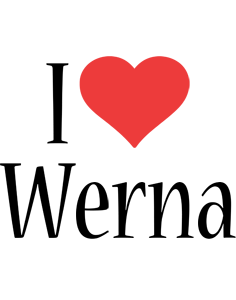 Werna i-love logo