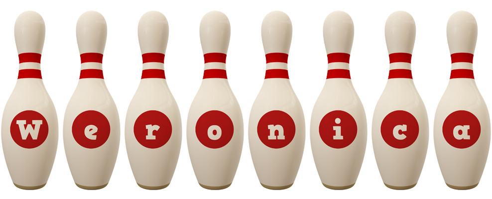 Weronica bowling-pin logo