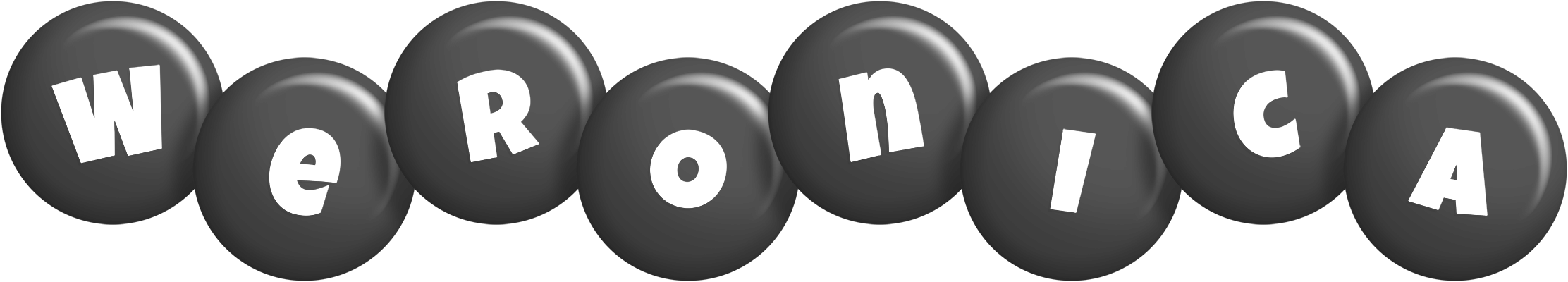 Weronica candy-black logo