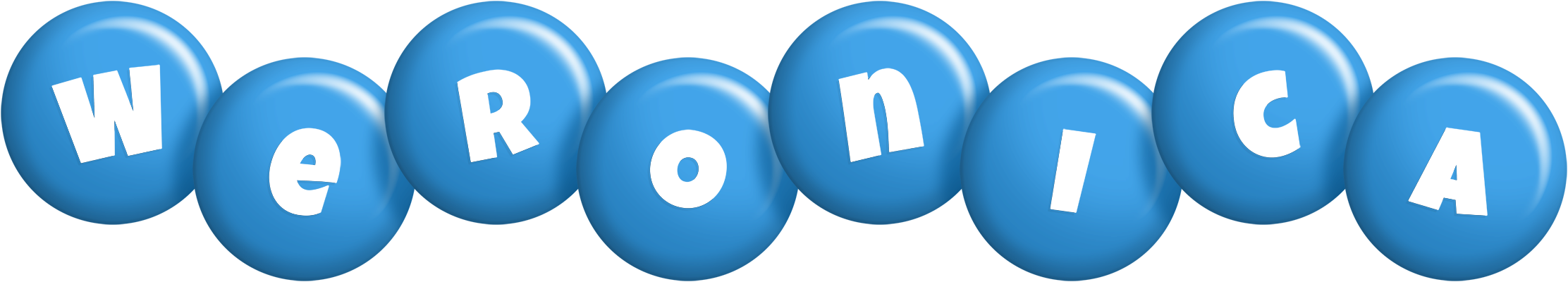 Weronica candy-blue logo