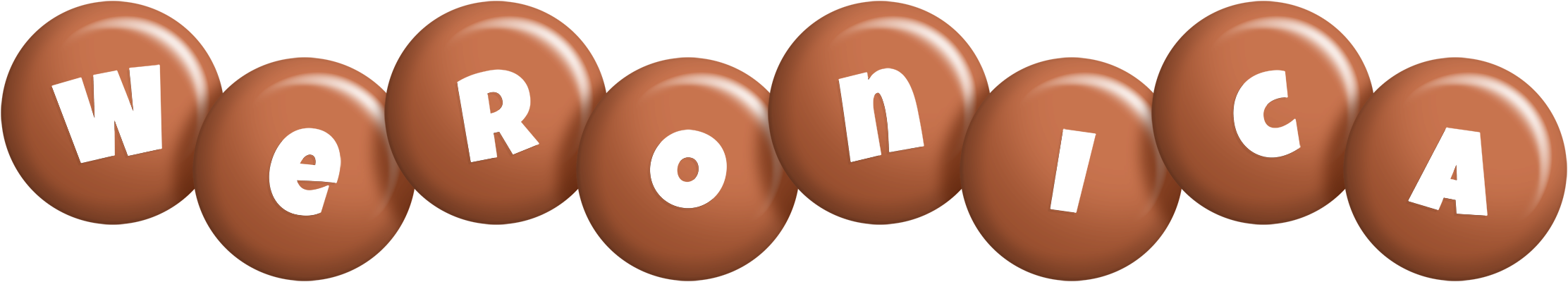 Weronica candy-brown logo