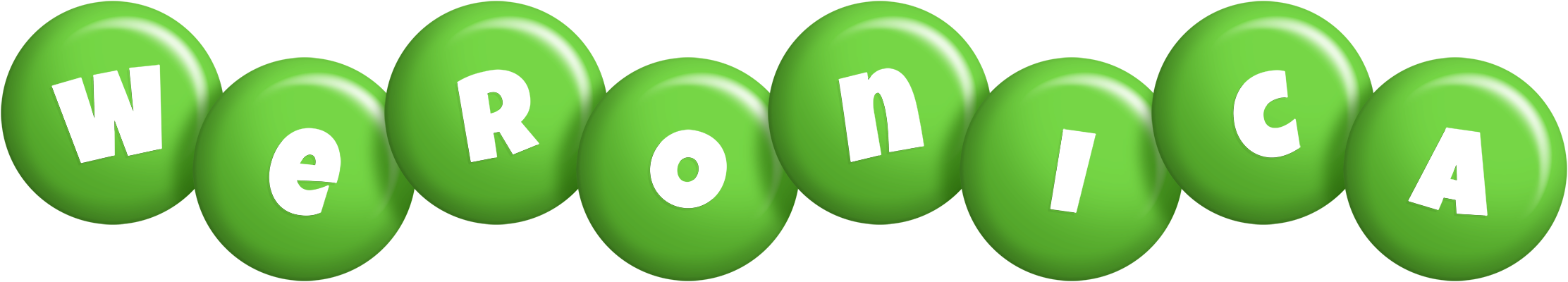 Weronica candy-green logo
