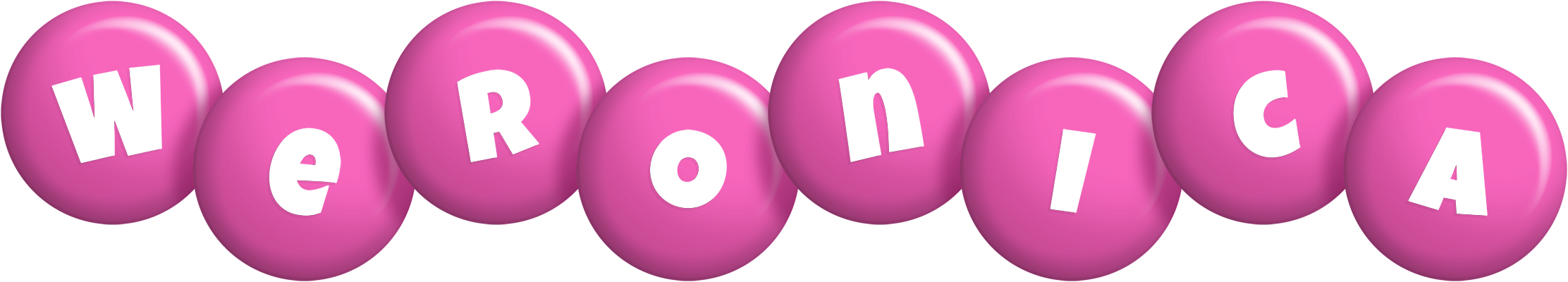 Weronica candy-pink logo
