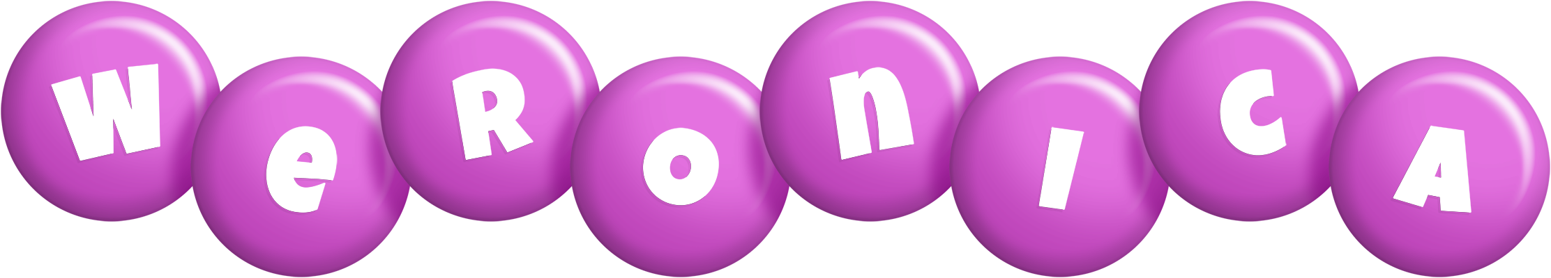 Weronica candy-purple logo