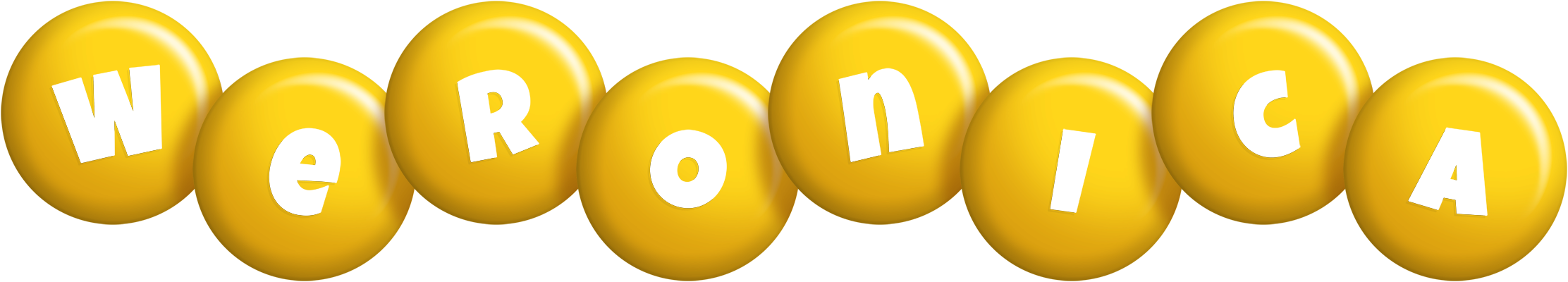 Weronica candy-yellow logo