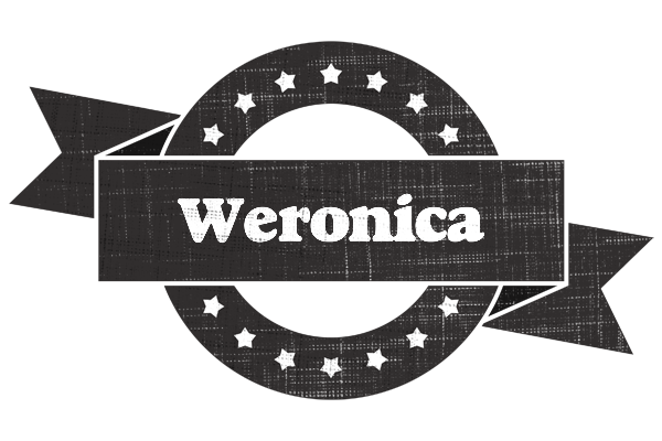 Weronica grunge logo