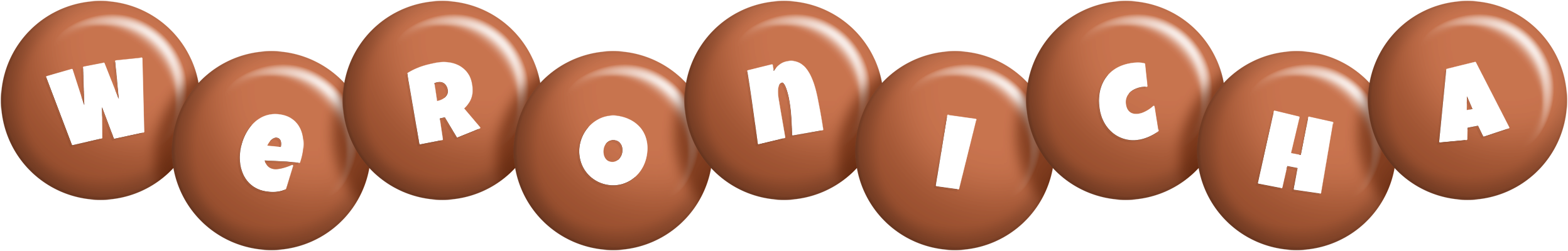 Weronicha candy-brown logo