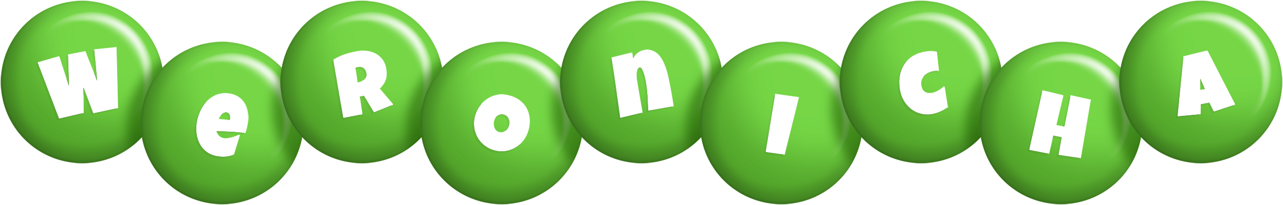 Weronicha candy-green logo