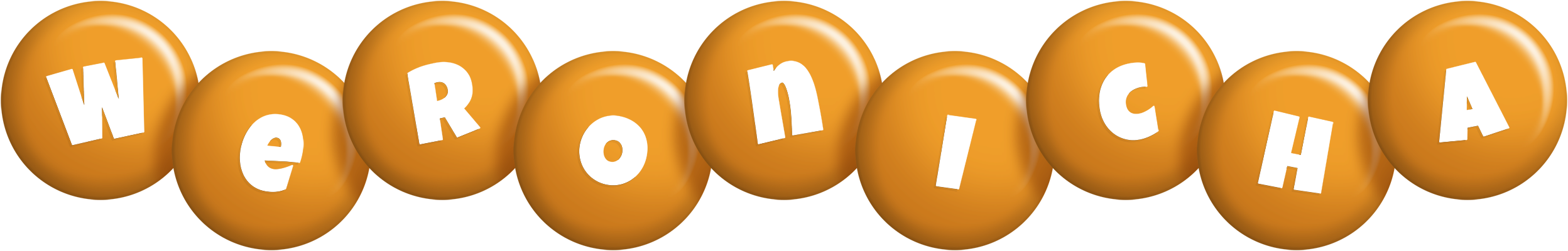 Weronicha candy-orange logo