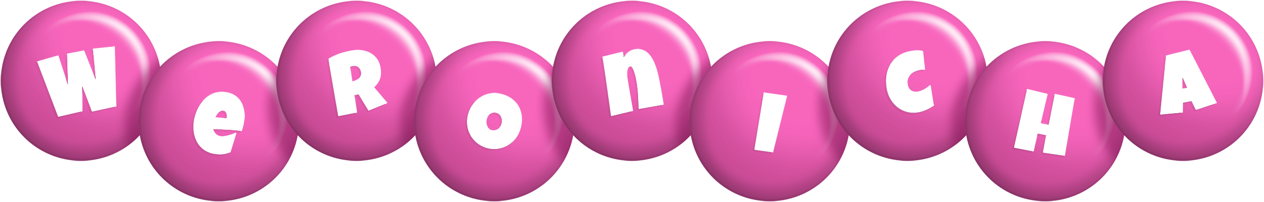 Weronicha candy-pink logo