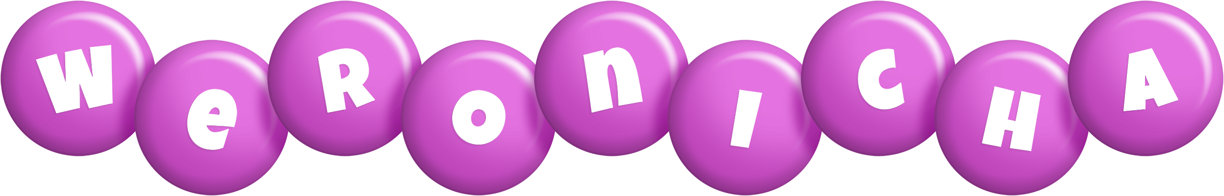 Weronicha candy-purple logo